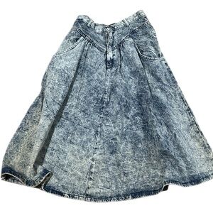 Vintage 80s stone washed Jean skirt